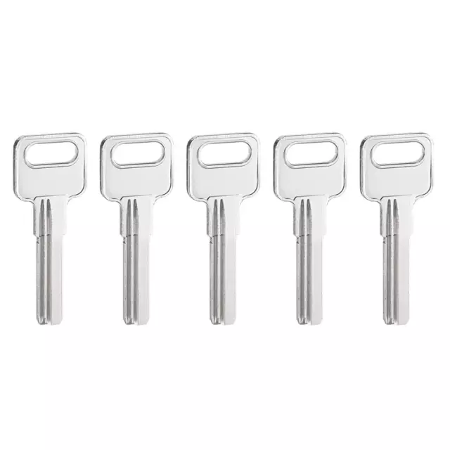 Key Blanks, 29mm Length 2 Slot Brass New Uncut Replacement Tool 5 Pcs