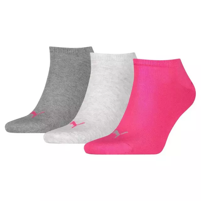 Puma - Calcetines Invisible para Adultos Unisex - Pack de 3