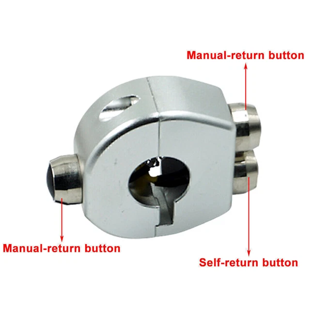 Interruttore Manubrio Moto 12V 22mm Impermeabile - Pulsante ON/OFF Con LED Per Luci E Accessori