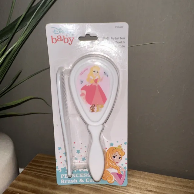 New Disney Baby Princess Aurora Baby Soft Brush With Comb Set - FREE Shipping