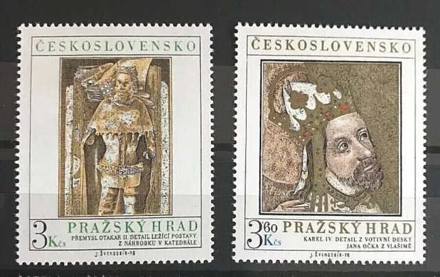 Tschechoslowakei 1978, Mi. Nr. 2442 - 2443, postfrisch