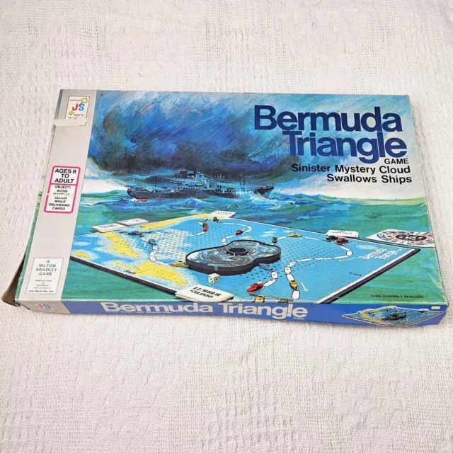 Vintage Bermuda Triangle Board Game Sinister Mystery Cloud Swallows Ships 1976 M