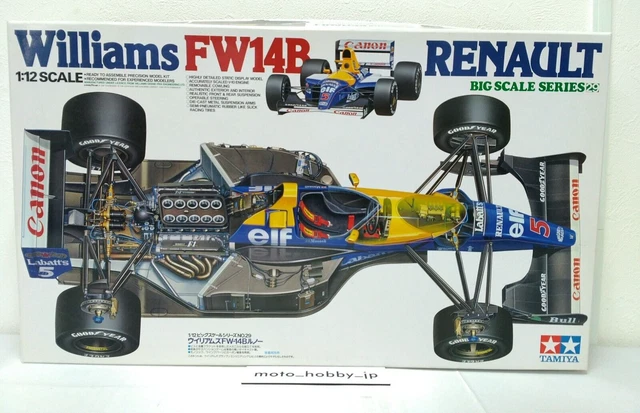TAMIYA 1/12 WILLIAMS FW14B RENAULT Big Scale Model Kit 12029 Nigel ...