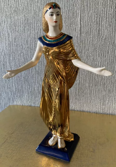 Franklin Mint Lady Egyptian Selket Godess Of Magic Fine Porcelain Perfect