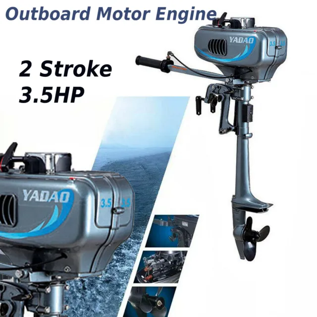 3.5HP 2 Stroke Outboard Motor Boat Engine Water Cooling System for Fishing Boat