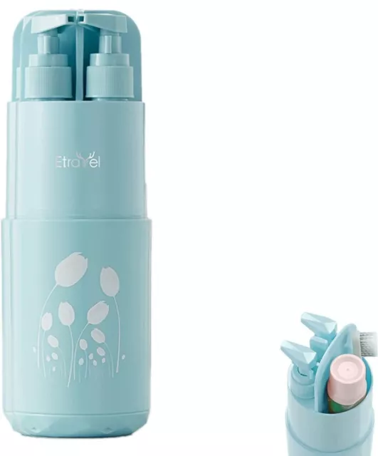 Meiyijia Porta Spazzolino da Viaggio, Con gel Doccia / Shampoo / Bottiglia