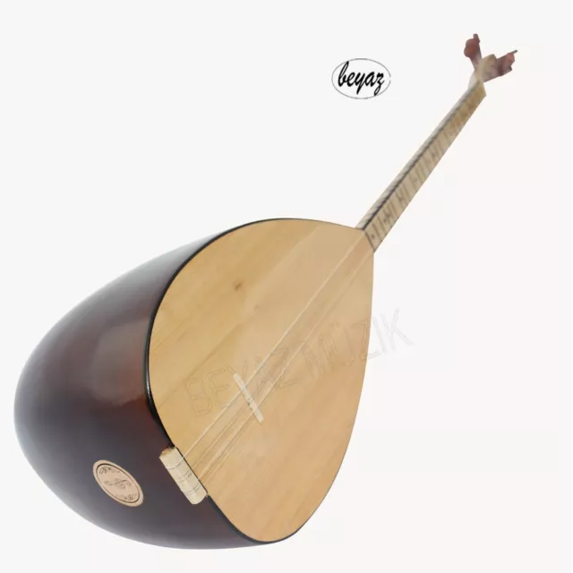 Saz Baglama Uzunsap Langhals 39cm Korpus Hochglanz d.v. Hersteller Beyaz 988 2