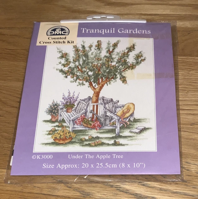 DMC COUNTED CROSS Stitch Kit K300 Tranquil GardensUnder The Apple Tree