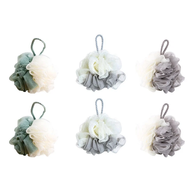 6pcs Bath Balls Balls Home Uso Bathing Scrubber Palloni per la pulizia (colore