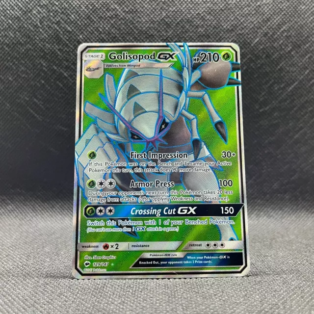 Golisopod GX 129/147 Full Art | Burning Shadows | Pokemon Card