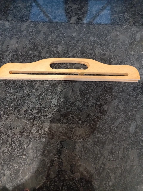 Pair Wood Sewing Bag Handles Craft Bag Wood Handle Make Your Own Bag 32 X 5.5 Cm
