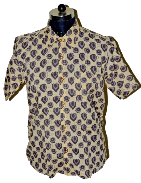 INDIANO NUOVO TESSUTO Camicia Homewear Moda Unisex 100 Cotone