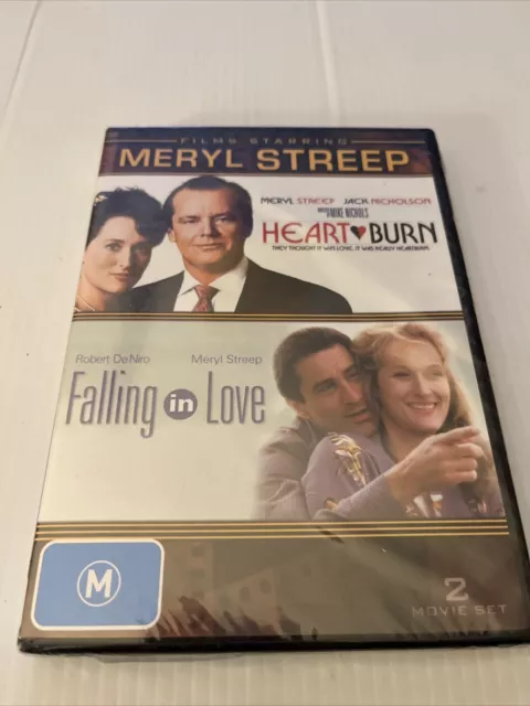 MERYL STREEP HEARTBURN and FALLING IN LOVE DVD 2 DISCS REGION 4 BRAND NEW/SEALED