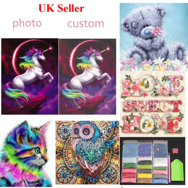 Animal DIY Diamond 5D Painting Embroidery Cross Craft Stitch Art Kit Home Decor