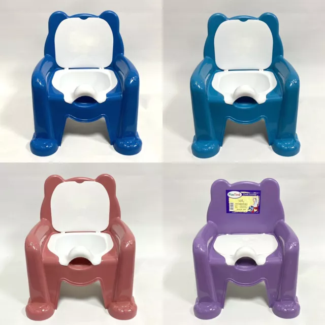 Children Potty Training Chair Kid Toddler Plastic Toilet Seat Handle Splashguard