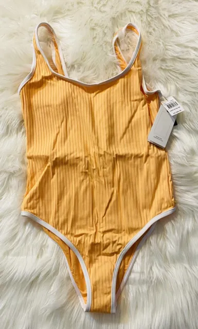 NEW NWT Rip Curl Premium Surf Cheeky One Piece Swimsuit Size L LARGE Orange