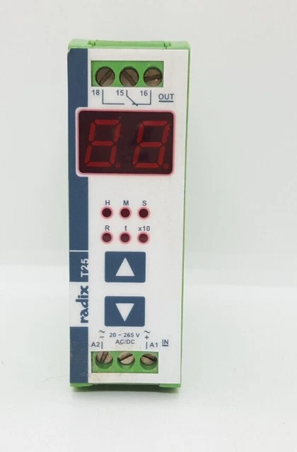 RADIX T25 Digital Dinrail Timer 2 Number Display Quantity 2