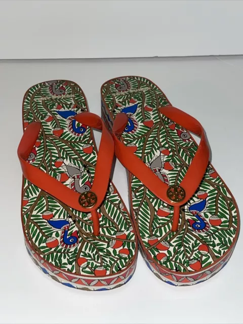 Tory Burch Beach sandal Beach sandal platform Orange PVC Women Size 8