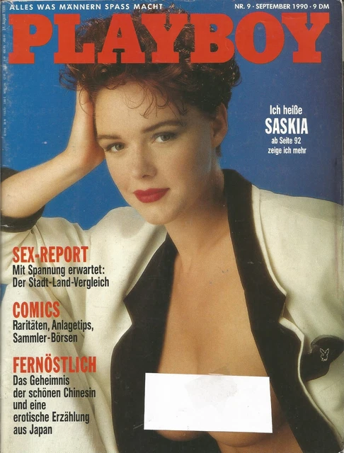 PLAYBOY NO. 9/SEPTEMBRE 1990. Saskia Linssen. Peggy Mcintaggart EUR 17