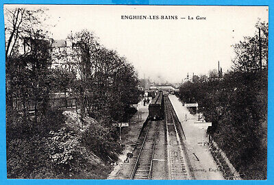 Cpa 95 Enghien-Les-Bains - La Gare