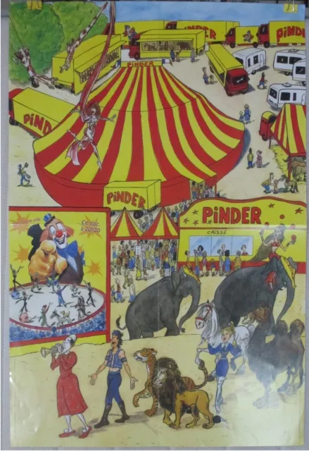 Affiche CIRQUE PINDER -  format 60X40cm