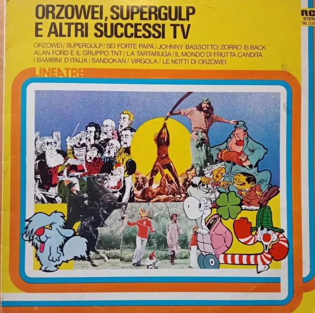 Lp 33 Orzowei  Supergulp E Altri Successi In Tv  Raro Rca Linea Tre