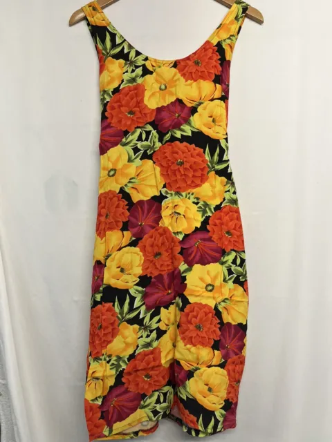 LA BELLE FASHIONS Inc. Women’s Dress Size Medium Multicolor Floral ...