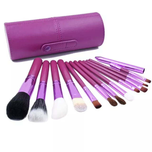 12 Professional Make up Brushes Set High Quality Cosmetic Makeup Kit With Case