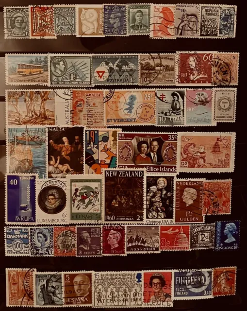 World Commonwealth Collection Old & New Stamps South Africa Sweden Lot 20290124