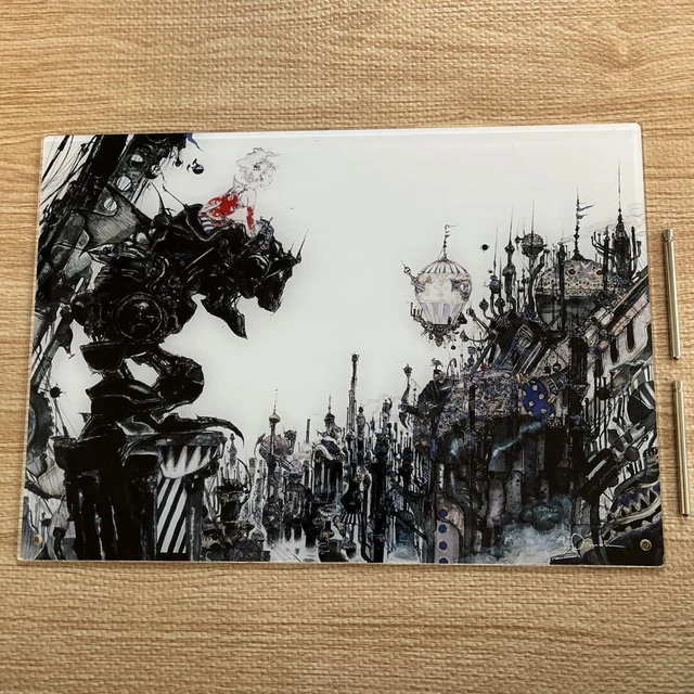 【未開封】 FINAL FANTASY VI 別れの物語展 イラストスカーフ 街 FINAL FANTASY 据え置き 30TH ANNIVERSARY EXHIBITION 別れの