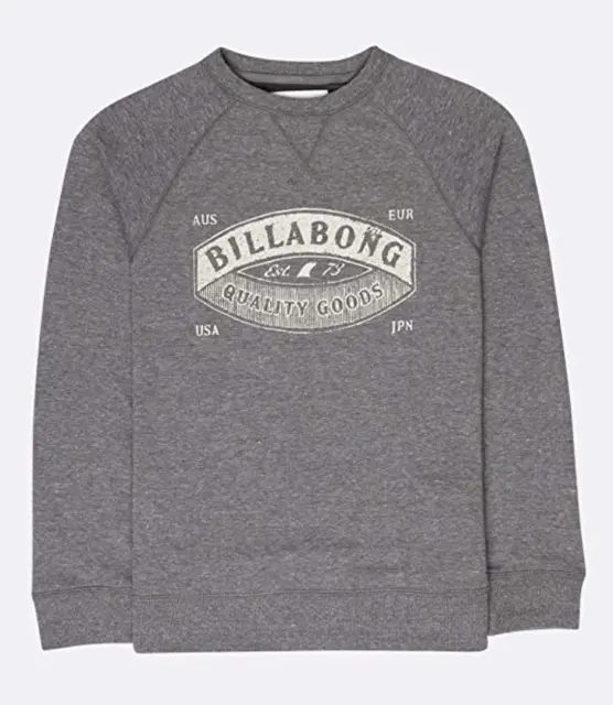 Billabong Sweatshirt Kid's Guardiant Graphic Logo Surfing Sweatshirt - New