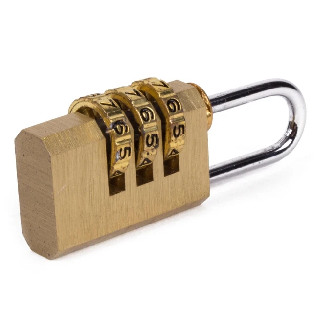 2x Zahlenschloss Vorhängeschloss - 4-stellig Mit Verstellbarem Bügel