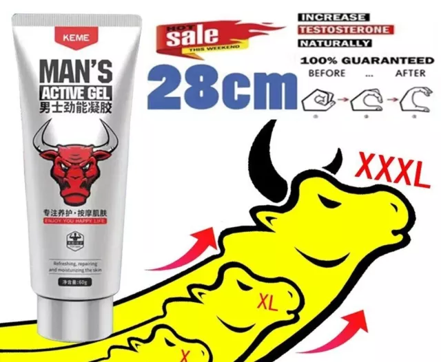 Herbal Crem De Sexo Pene Más Fuerte Y Grande De Masaje Para Hombres Fórmula 60ml