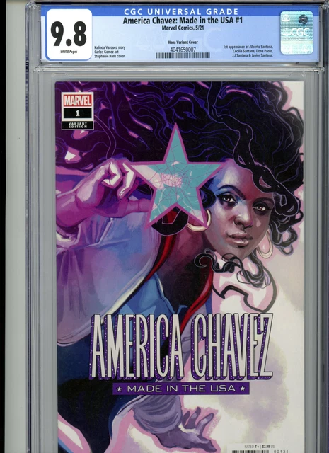 America Chavez: Made in the USA #1 (2021) Marvel CGC 9.8 White Hans Variant