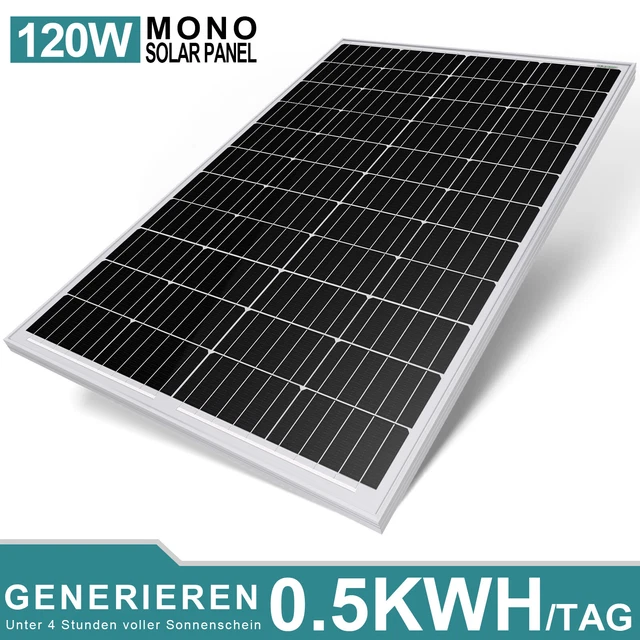 7x 170W Solarpanel Solarmodul 12V 170Watt Monokristallin Für 12V