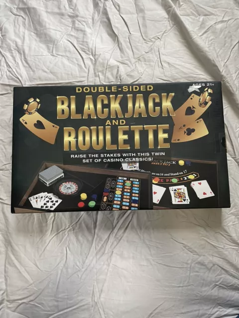 Double Sided Blackjack And Roulette Tabletop Set