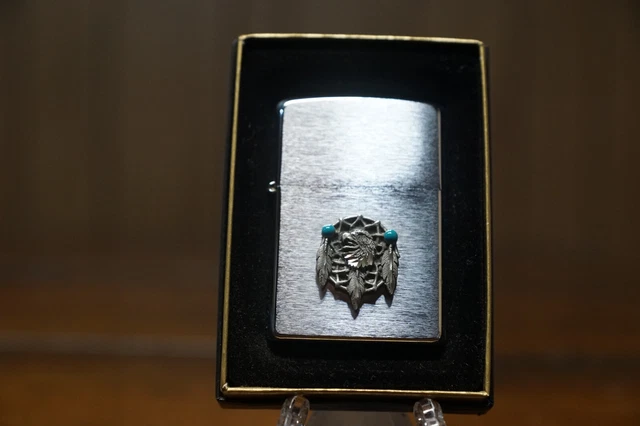 Dream Catcher Bald Eagle Emblem Southwest Zippo Lighter Mint In Box 2003