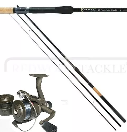 AXCEDE RD 40 Reel With Line & 3pc Oakwood Float Fishing rod 10ft