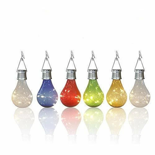 pearlstar Solar Light Bulbs Outdoor Waterproof Garden Camping Hanging LED Lig...