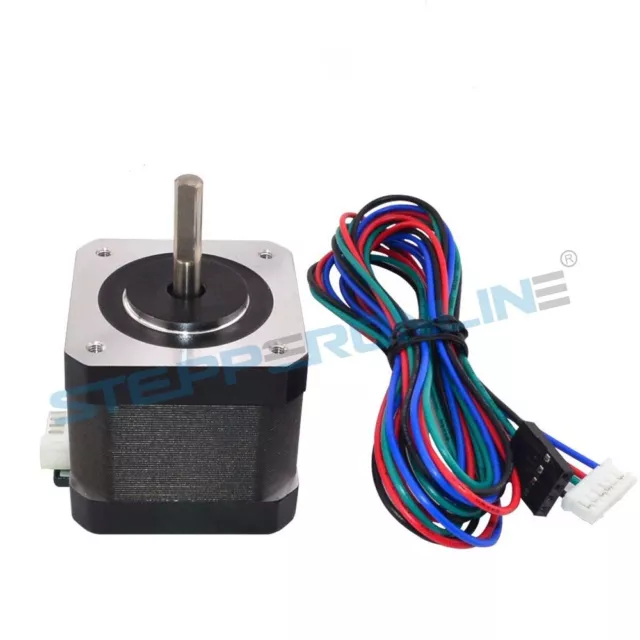 STEPPERONLINE Nema17 Stepper Motor 60/64oz.in 1.5A 4-wire for DIY CNC 3D Printer