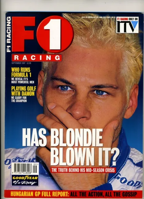 F1 RACING MAGAZINE September 1997 Villeneuve Damon Hill Eddie Jordan