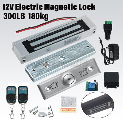 180kg Door Access Control System Electric Magnetic Door Lock Remote Control Kit