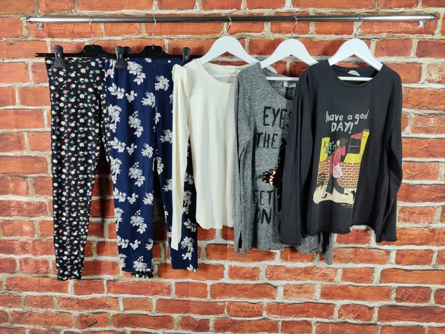 Girls Bundle Age 11-12 Years Zara Gap Etc Long Sleeve T-Shirt Leggings Set 152Cm