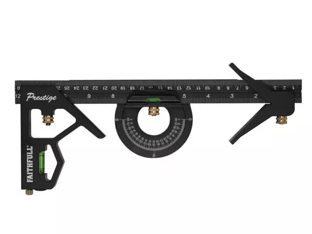 Faithfull Prestige Kombination Quadrat Set 300mm (12in) FAICS300SCNC