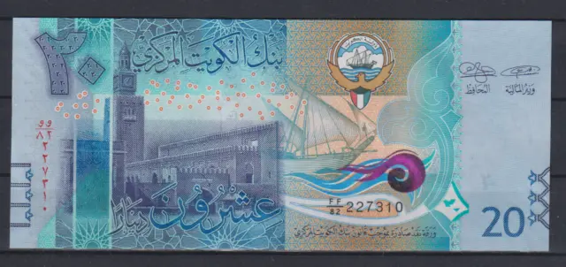 Kuwait 20 Dinars 2014 P34 UNC &851