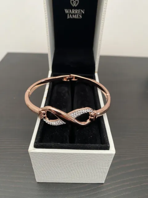 Warren James Rose Gold Coloured and Crystal Infinity