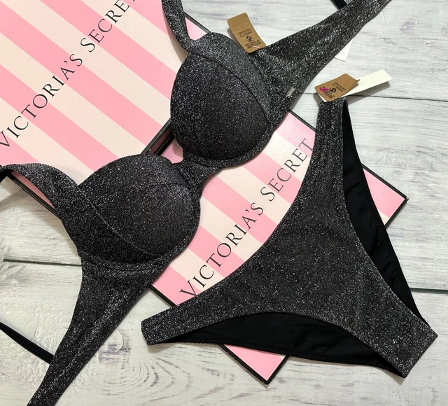 Sac Fourre-tout Victoria's Secret - Couleur Rose Et Noir - Style Bijou - Occasion
