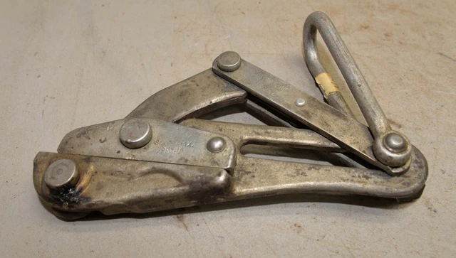 Klein & sons No 1628-5 wire & cable grip puller 8000 lb lineman cable work tool
