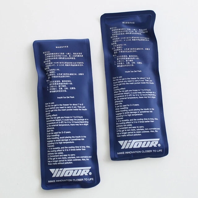 Pocket Medicla Cooler Pill Protector Cold Gel Ice Pack Insulin Cooling Bag