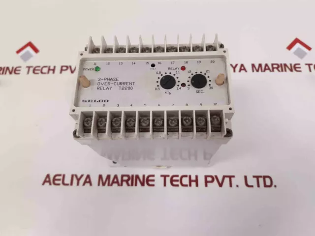 Selco t2200 3-phase over-current relay t2200-02